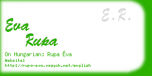 eva rupa business card